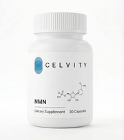 Celvity NMN dietary supplement, 30 capsules — front of bottle